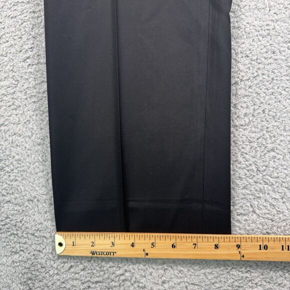 Zanella Pants Mens 38x29 Black Todd Wool Trousers Flat Front Straight Leg - Picture 5 of 10